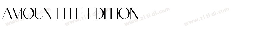 AMOUN LITE EDITION字体转换